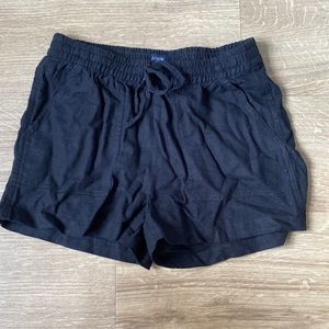 J Crew Factory linen blend drawstring shorts